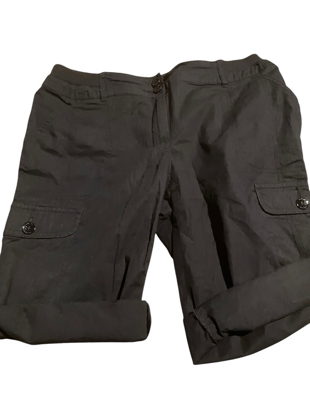 Chicos size OO Black Casual Knee-Length Shorts size XS